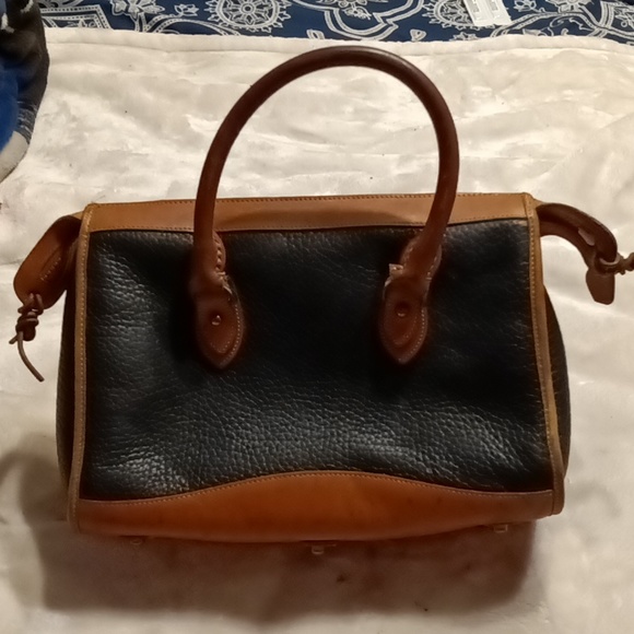 Vintage Dooney and Bourke Satchel All Weather Leather Handbag Purse - Picture 5 of 9